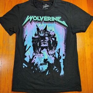 Marvel X Men Wolverine Graphic T Shirt Black Size S